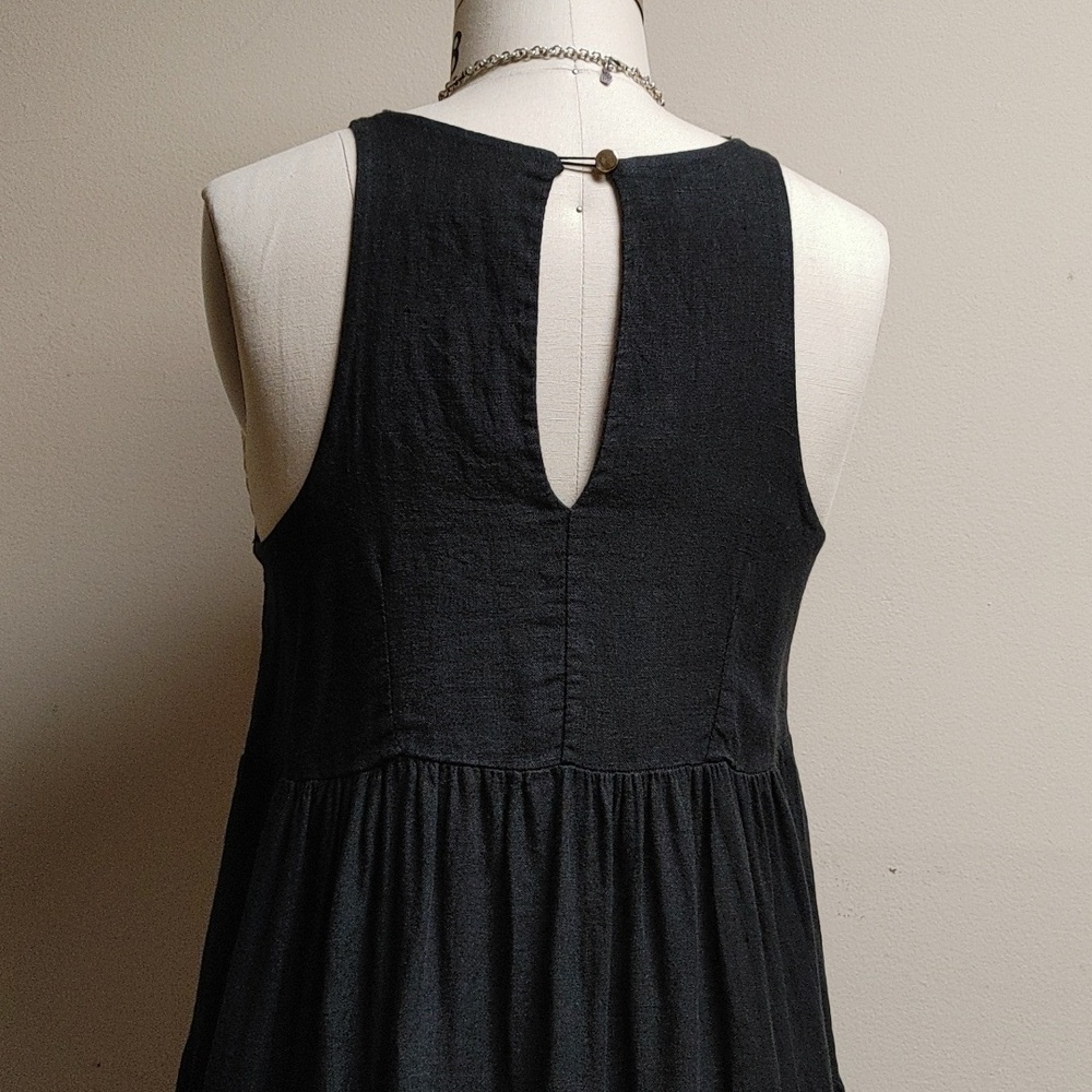 CIVICO 51 Black Linen Tiered Dress Size XS - Picture 9 of 13